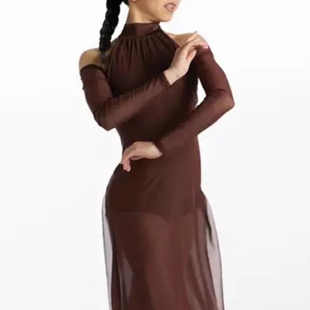 EARTHSONG Long Sleeve Dress CHOCOLATE 15933